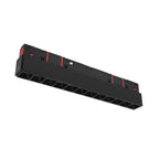 Luminario tipo rectangular puntual 12W 24° 12 cuerpos ópticos 48V cambio de color de luz vía app o iterruptor físico de cálido a frío - 2700K - 4100K - 5500K, para riel magnético de iLumileds