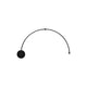 Luminario semi-circular RUB CUBE  luz indirecta 13W luz cálida (3000K) 100-240V, acabado negro, incluye accesorios para fijación y conexión de iLumileds