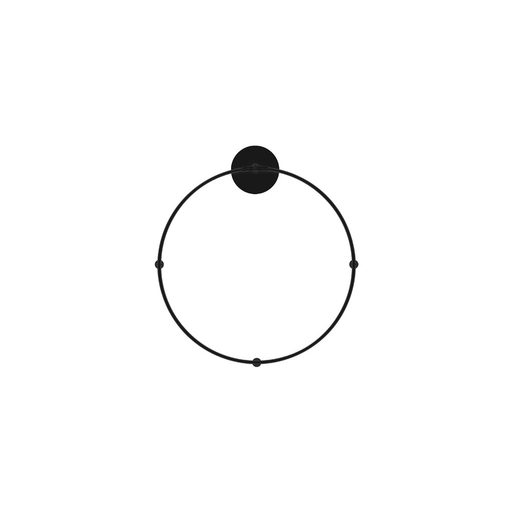 Luminario circular Ø55cm RUB CUBE  luz indirecta 18W luz cálida (3000K) 100 - 240V, acabado negro, incluye accesorios para fijación y conexión de iLumileds