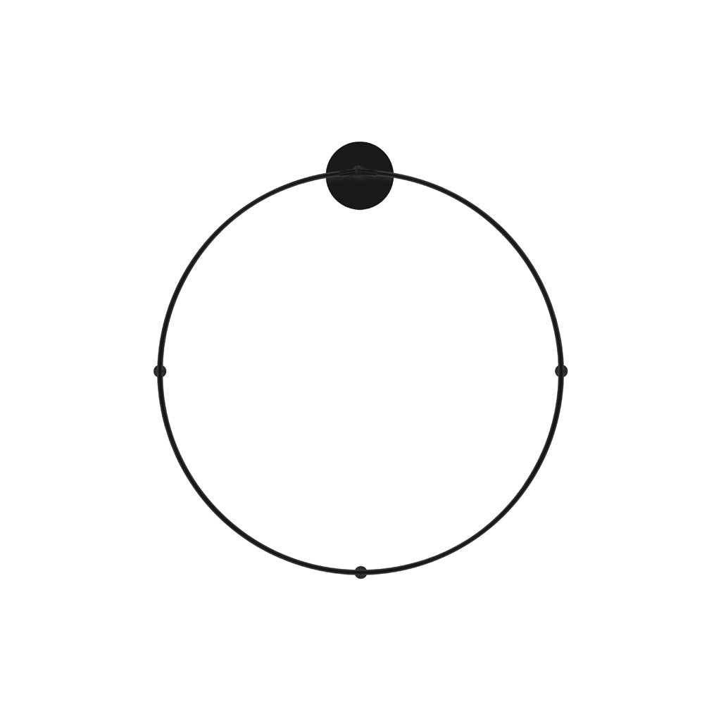 Luminario circular Ø80cm RUB CUBE luz indirecta 25W luz cálida (3000K) 100 - 240V, acabado negro, incluye accesorios para fijación y conexión de iLumileds