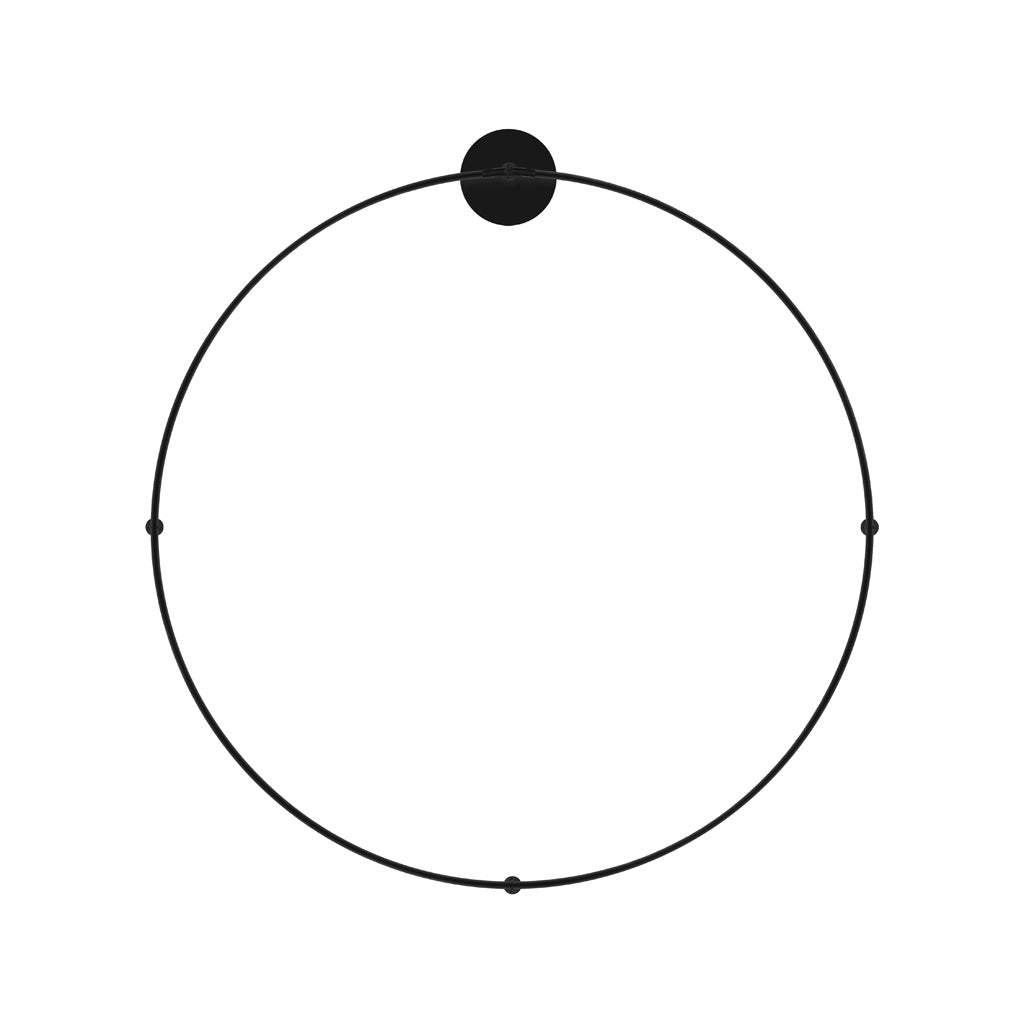 Luminario circular Ø100cm RUB CUBE luz indirecta 32W luz cálida (3000K) 100 - 240V, acabado negro, incluye accesorios para fijación y conexión de iLumileds