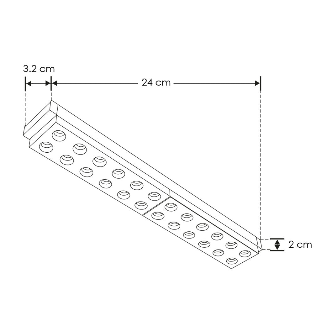 Luminario puntual 10W 30° luz cálida (3000K) y neutra (4100K) 48V cc para mini riel magnético de iLumileds