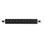 Luminario rectangular puntual 20W 36° bajo deslumbramiento, acabado negro con 10 cuerpos con chips marca Osram 85-277V de iLumileds