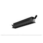 Luminario rectangular puntual 20W 36° bajo deslumbramiento, acabado negro con 10 cuerpos con chips marca Osram 85-277V de iLumileds