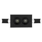 Luminario rectangular puntual 4W 36° bajo deslumbramiento, acabado negro con 2 cuerpos con chips marca Osram 85-277V de iLumileds