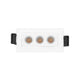 Luminario rectangular dirigible slim puntual 6W 36° CRI90 bajo deslumbramiento, todo blanco con 3 cuerpos, opciones color de luz 85-277V de iLumileds