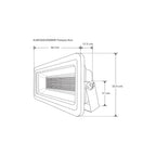 Reflector LED plano 200W 120° fabricado en aluminio, color de luz cálido y frío de iLumileds