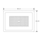 Reflector plano LED 300W luz fría 120° 100-240V IP65 de iLumileds