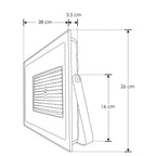Reflector plano LED 300W luz fría 120° 100-240V IP65 de iLumileds