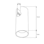 Cilíndro LED fijación superior 12W 36° 24Vcc, opciones color de luz cálido (3000K) y neutro (4100K), sistema REVERSI de iLumileds