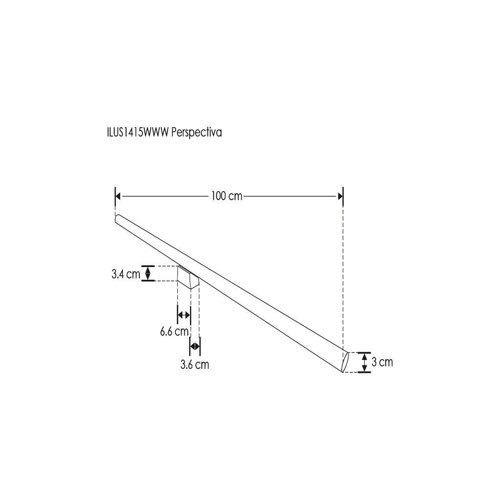 Lámpara tipo S14 para muro (linestra) 15W salida de luz 270° color de luz neutro cálido o neutro de iLumileds