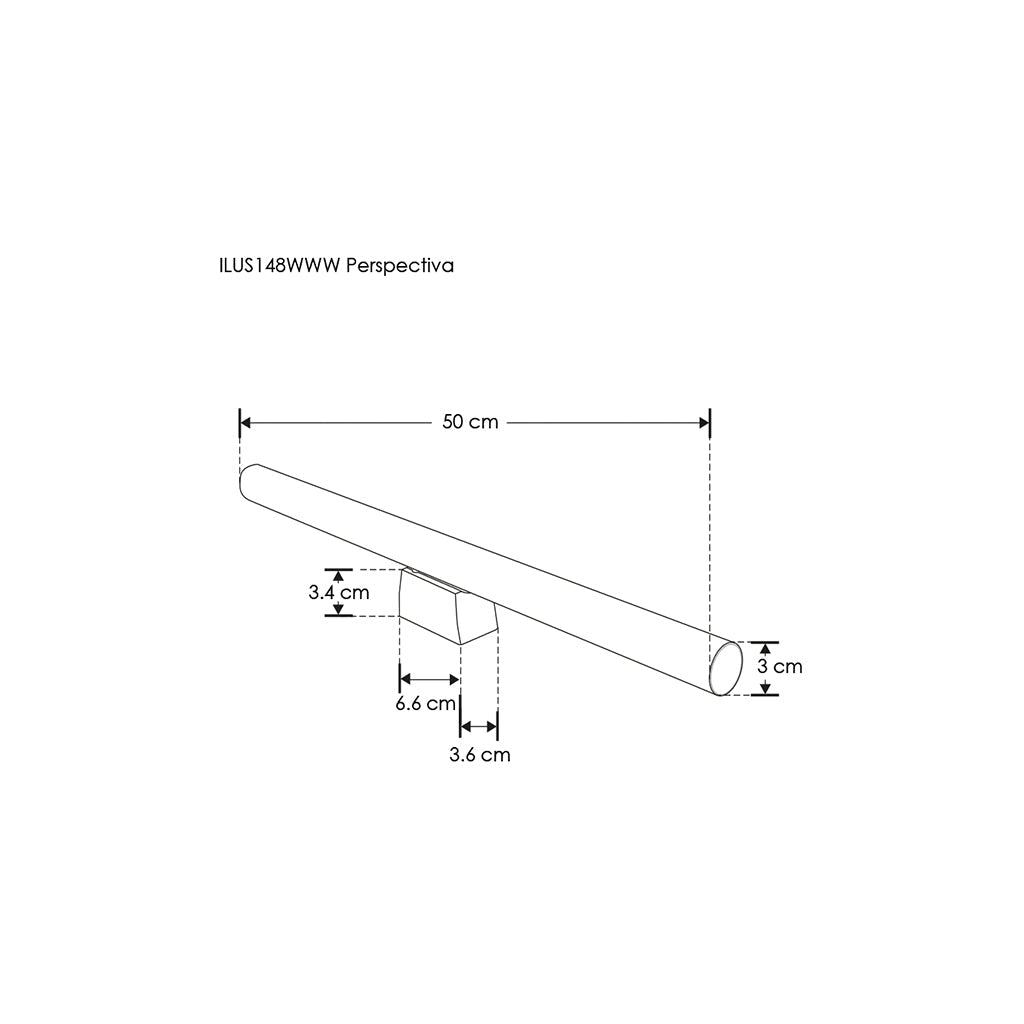 Lámpara tipo S14 para muro (linestra) 8W salida de luz 270° color de luz neutro cálido o neutro de iLumileds