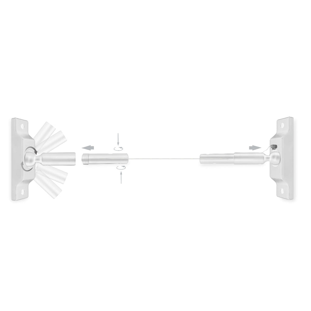 Luminario Skyline con mica difusa de 5m para tensar de muro a muro 14.4w/m, opciones color de luz de iLumileds