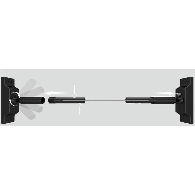 Luminario Skyline con mica difusa de 5m para tensar de muro a muro 14.4w/m, opciones color de luz de iLumileds