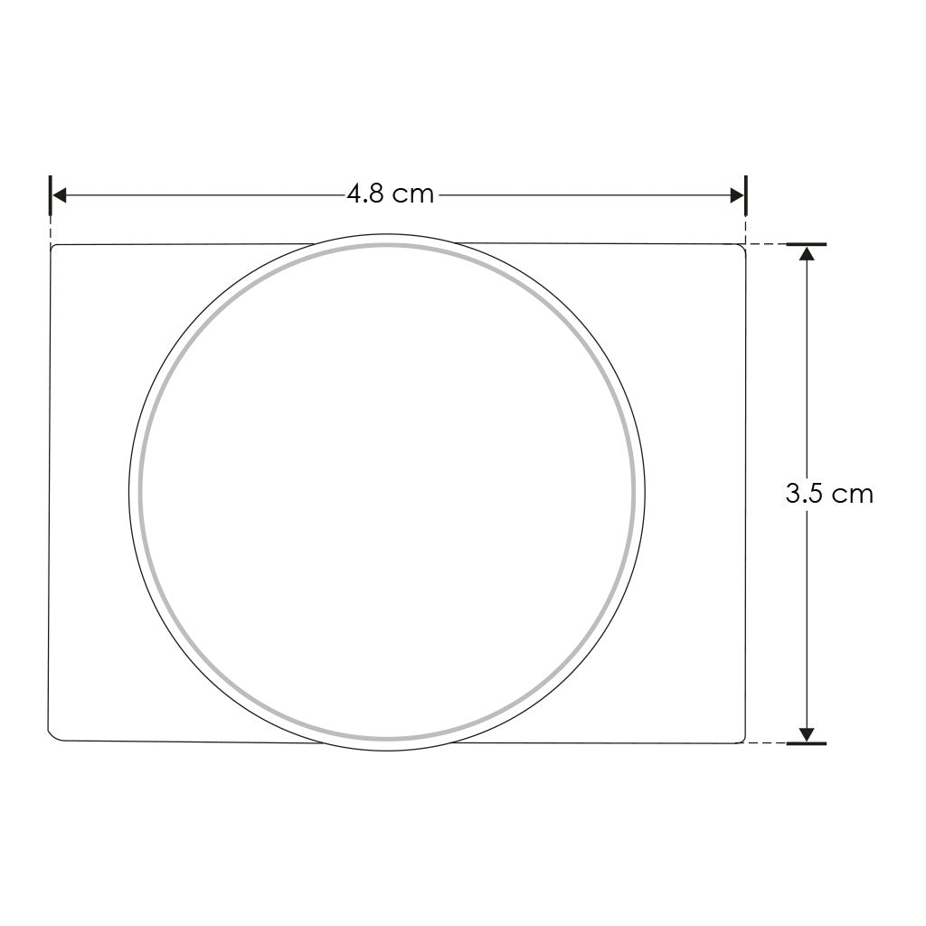 Luminario cuadrado con difusor esmerilado 6W 30° luz cálida (3000K) 48V cc para mini riel magnético de iLumileds