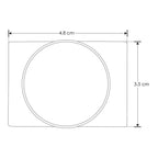 Luminario cuadrado con difusor esmerilado 6W 30° luz cálida (3000K) 48V cc para mini riel magnético de iLumileds
