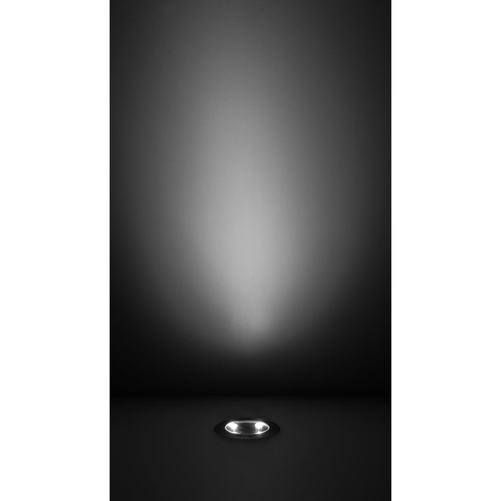 Luminario solar LED para empotrar en piso 4W 120° con tapa de acero inoxidable con sensor de obscuridad, incluye bateria de litio y housing IP67 (no debe pisarse) de iLumileds