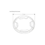 Soporte PVC para sobreponer en superficie para luminario DOWNDUAL de 9 a 32 Watts de iLumileds