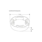 Soporte PVC para sobreponer en superficie para luminario DOWNDUAL de 9 a 32 Watts de iLumileds