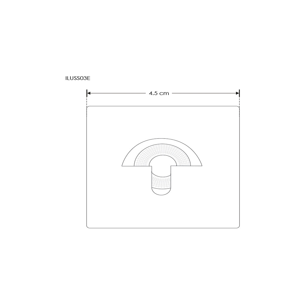 Luminario de cortesía luz oculta para empotrar en muro 2.5W luz cálida (3000K) de iLumileds