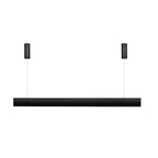 Luminario 40W luz directa 53° (30W) / indirecta 120° (10W) 122cm para suspender, color de luz seleccionable 3000K-4000K-5500K ,fabricado en aluminio acabado negro 85-265V de iLumileds