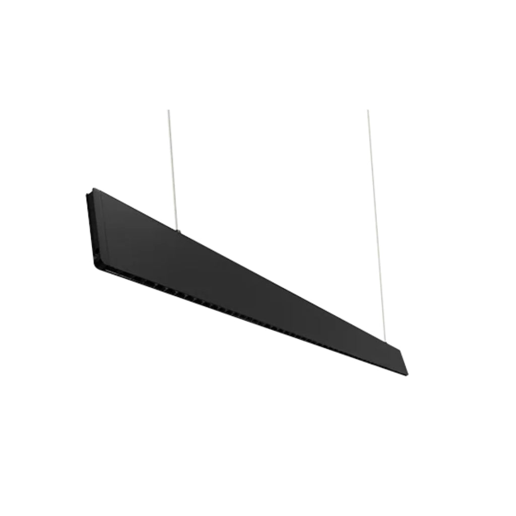 Luminario 40W luz directa 53° (30W) / indirecta 120° (10W) 122cm para suspender, color de luz seleccionable 3000K-4000K-5500K ,fabricado en aluminio acabado negro 85-265V de iLumileds