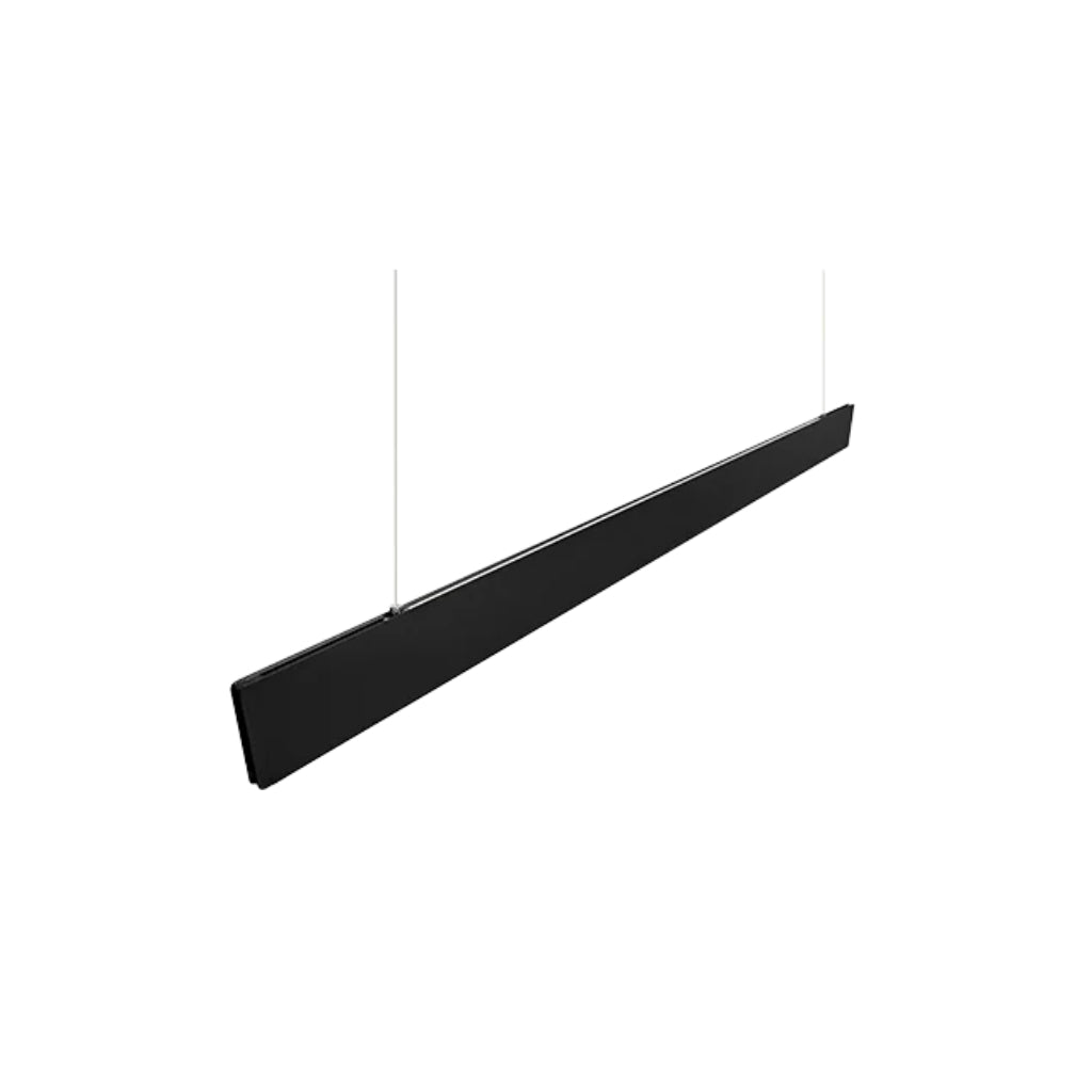 Luminario 40W luz directa 53° (30W) / indirecta 120° (10W) 122cm para suspender, color de luz seleccionable 3000K-4000K-5500K ,fabricado en aluminio acabado negro 85-265V de iLumileds