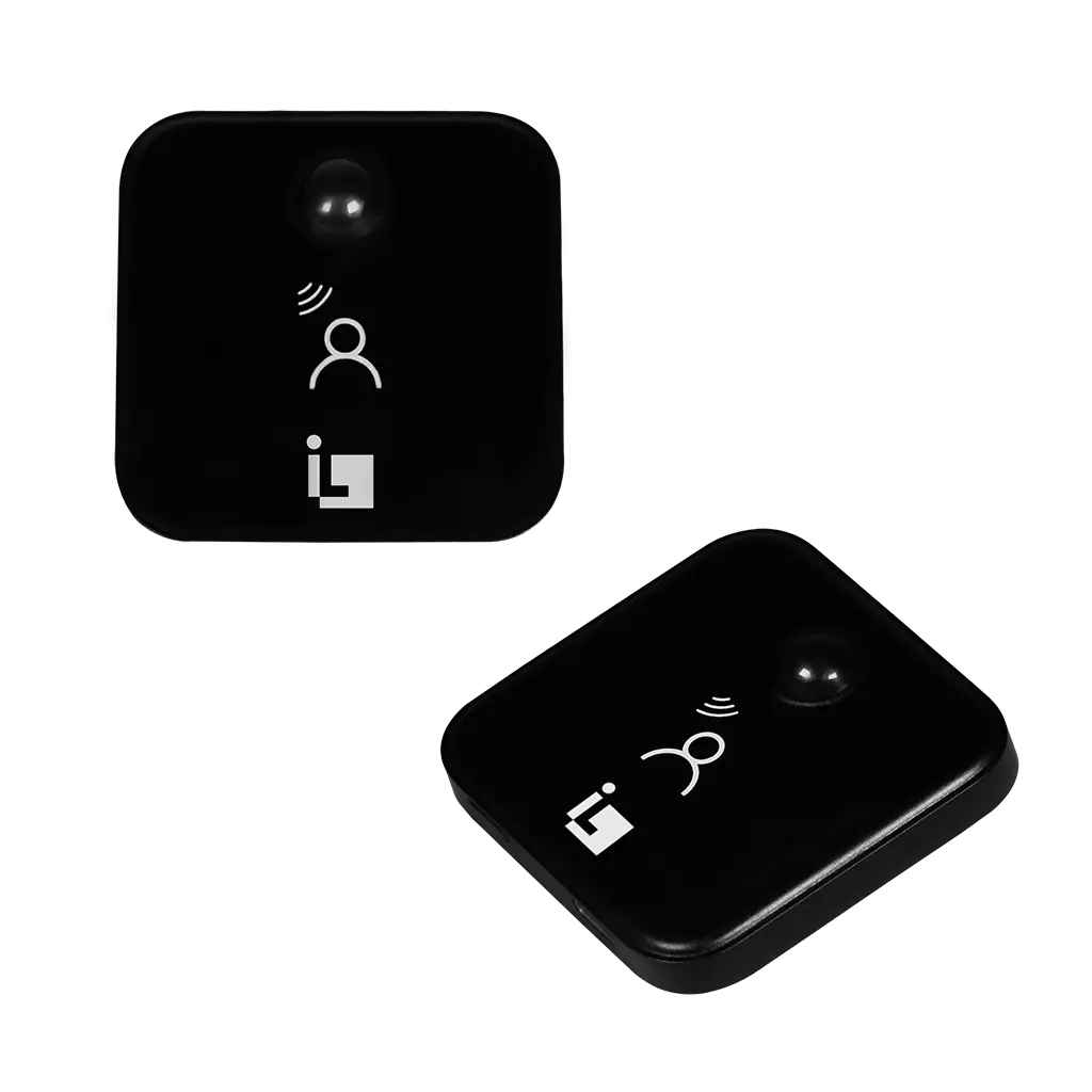 Sensor de movimiento para fuente de poder de la serie CPGAB (requiere receptor modelo ILUSWRCVGAB, se vende por separado), incluye cable USB para carga y soporte magnético de iLumileds