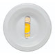 Luminario circular de cortesía con ovalo estrecho de luz para empotrar en muro 2.5W luz cálida (3000K) de iLumileds