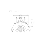Downlight dirigible 3w 35° Neutro Cálido 3000K de iLumileds