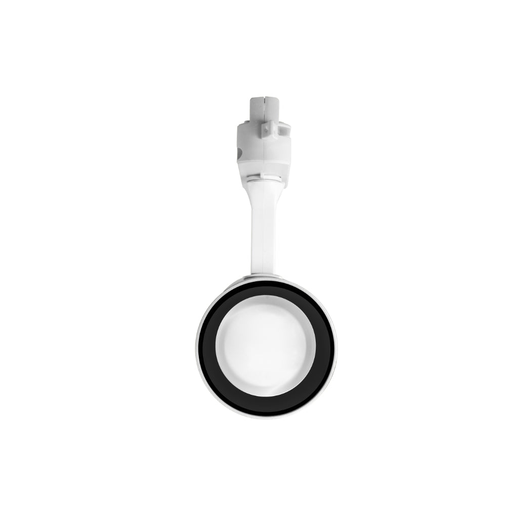 Proyector para riel eléctrificado opción acabado negro o blanco, para MR16 GU10 (no incluido) de iLumileds