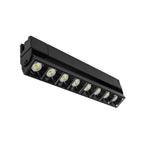 Proyector lineal 20W 36° dirigible con 8 cuerpos ópticos para riel electrificado luz neutro cálido o neutro, 110-240V de iLumileds