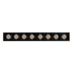 Proyector lineal 20W 36° dirigible con 8 cuerpos ópticos para riel electrificado luz neutro cálido o neutro, 110-240V de iLumileds