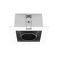 Downlight un cabezal cuadrado con bafle cónico marco blanco mate / interior negro para lámparas MR16, incluye conector GU5.3 de iLumileds