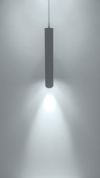 Luminario Hidra tubular 23cm para suspender acabado ext negro / int dorado para lámpara MR16 GU10 (no incluida) de iLumileds