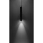 Luminario Hidra tubular 40cm para suspender acabado ext negro / int dorado para lámpara MR16 GU10 (no incluida) de iLumileds
