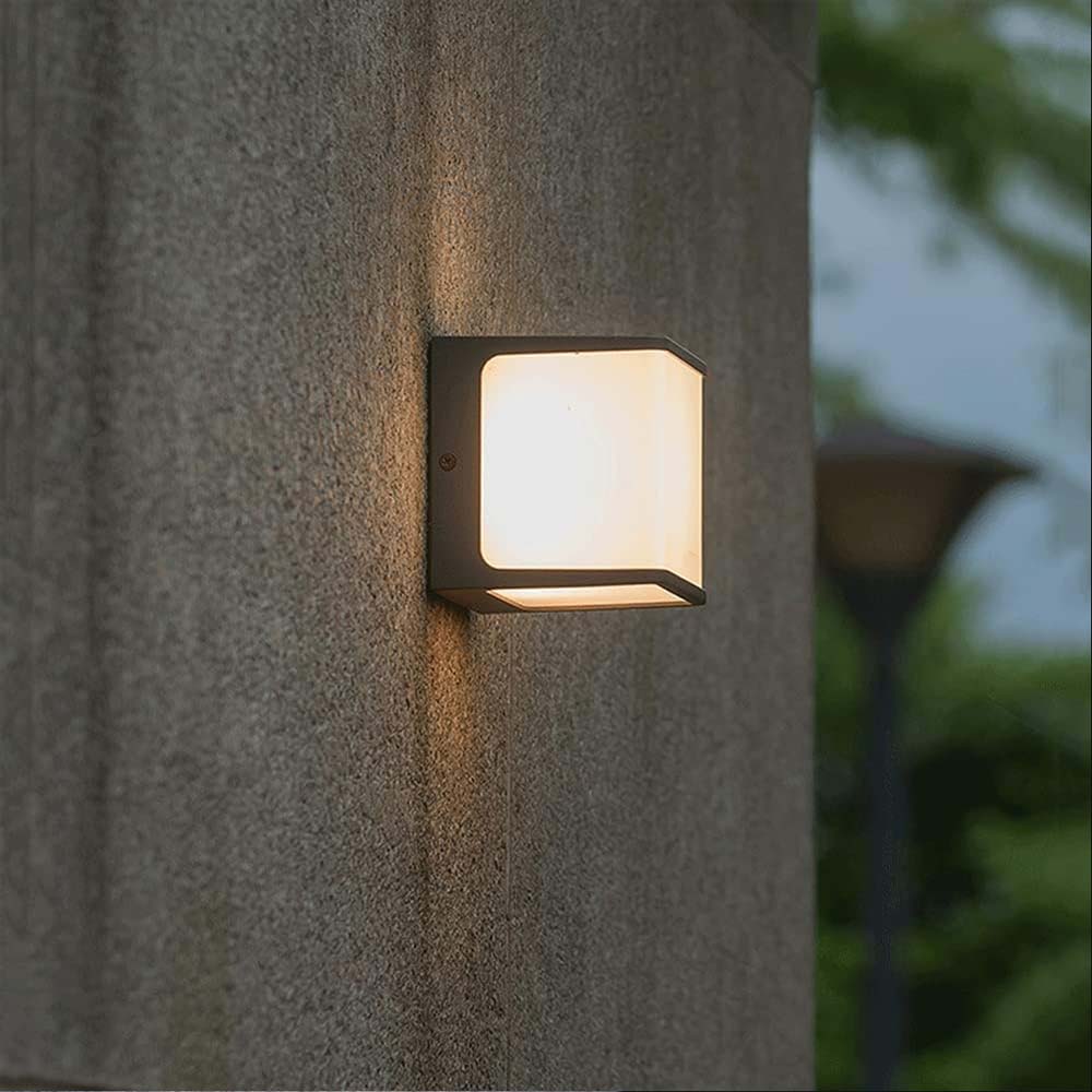 Luminario exterior de muro efecto luz simétrico 8W luz neutro cálido de iLumileds