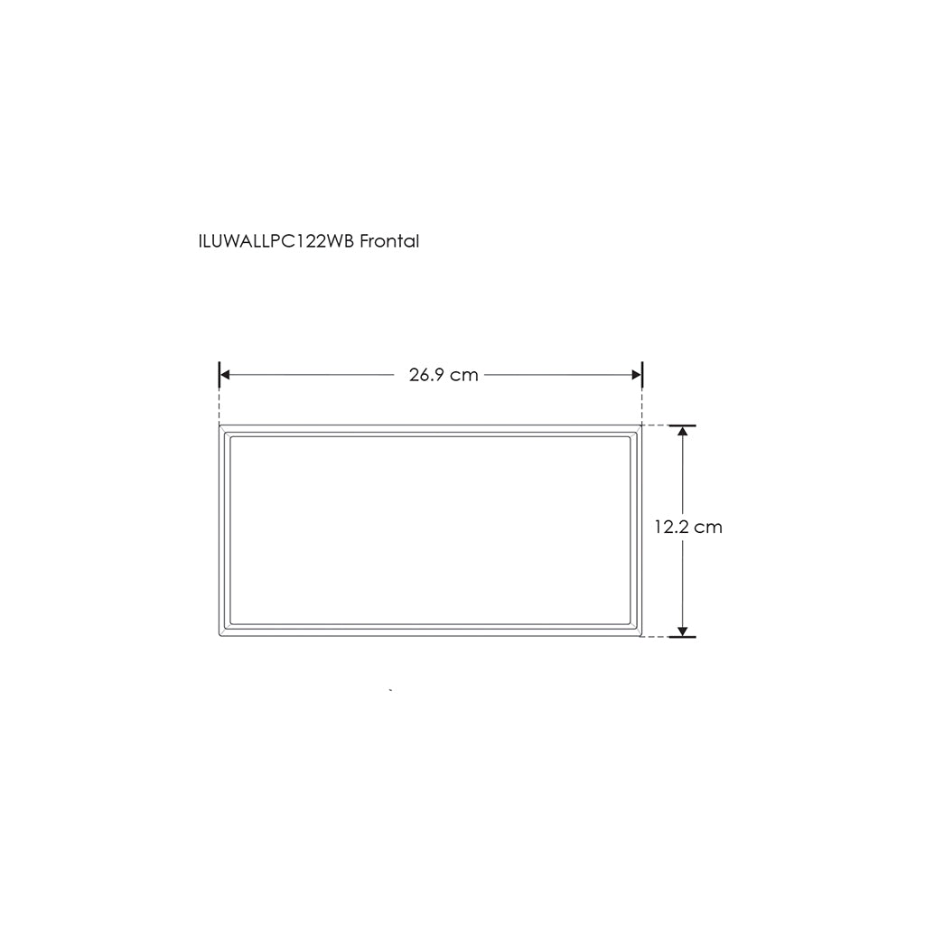 Wallpack de policarbonato 12W luz cálida de iLumileds