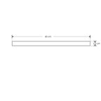 Luminario lineal tipo flood 24W 48V cambio de color de luz vía app o iterruptor físico de cálido a frío - 2700K - 4100K - 5500K, para riel magnético de iLumileds