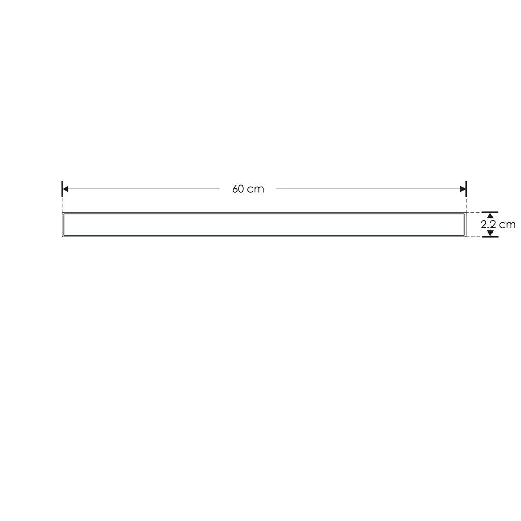 Luminario lineal tipo flood 24W 48V cambio de color de luz vía app o iterruptor físico de cálido a frío - 2700K - 4100K - 5500K, para riel magnético de iLumileds