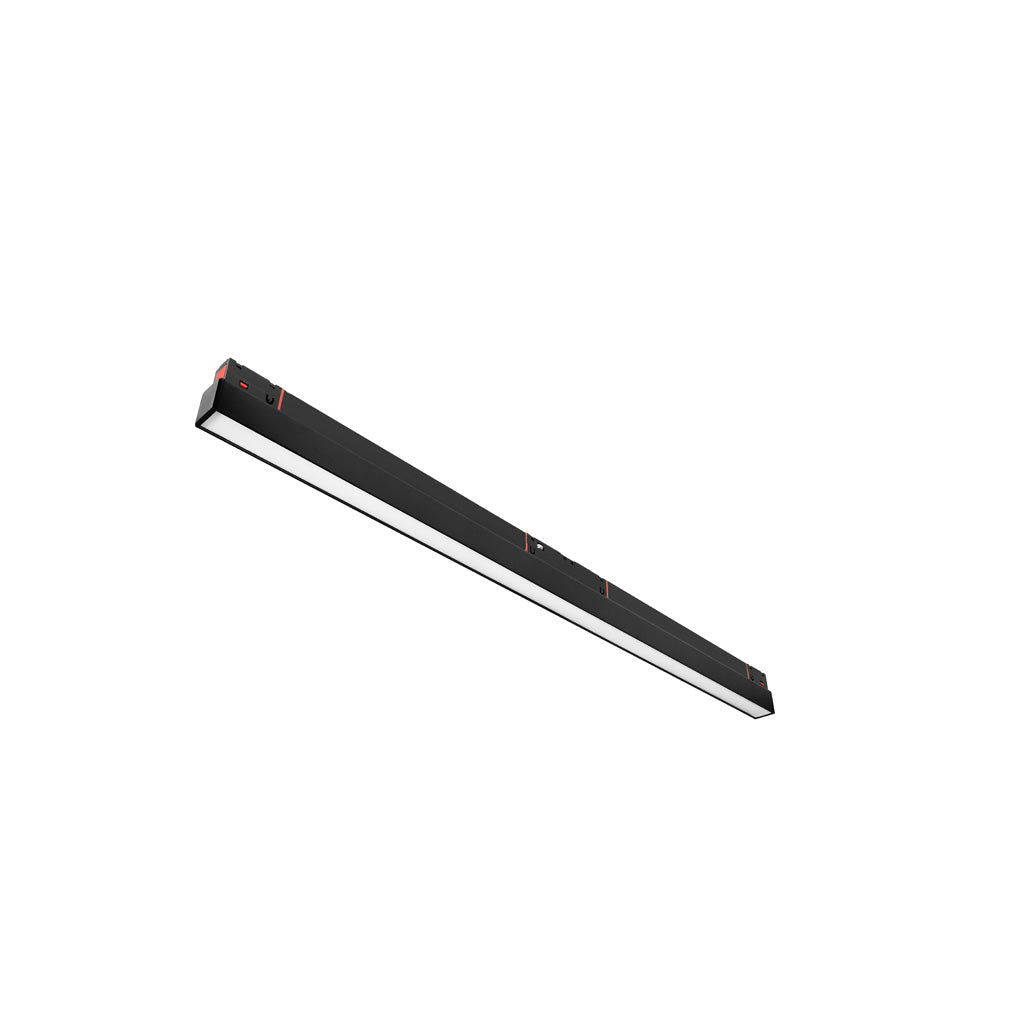Luminario lineal tipo flood 24W 48V cambio de color de luz vía app o iterruptor físico de cálido a frío - 2700K - 4100K - 5500K, para riel magnético de iLumileds