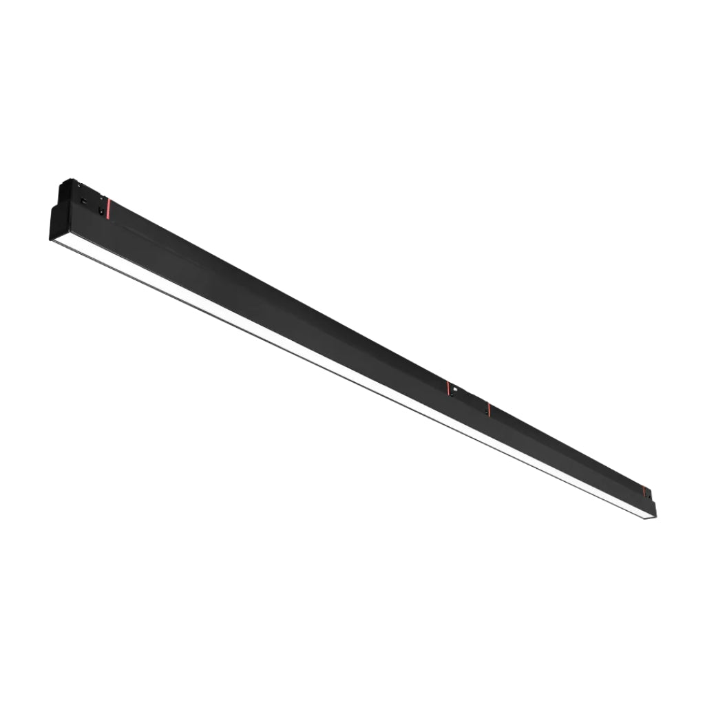 Luminario lineal tipo flood 40W 48V cambio de color de luz vía app o iterruptor físico de cálido a frío - 2700K - 4100K - 5500K, para riel magnético de iLumileds