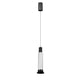 Luminari Libau Flauta de luz acabado negro con blanco para suspender 10W 24° luz cálida (3000K), suspensión ajustable 0-160cm de línea Europea iLumileds