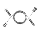 Kit de 2 cables de acero y 4 soportes para perfil de aluminio  PA1911, 2 m de largo de iLumileds