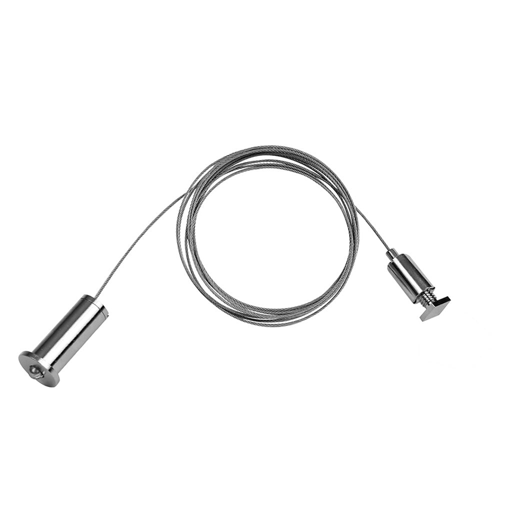 Kit de 2 cables de acero y 4 soportes para perfil de aluminio  PA1911, 2 m de largo de iLumileds