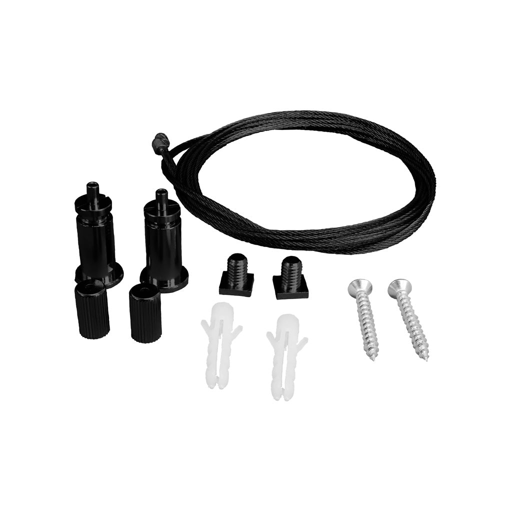 Kit de 2 cables de acero y 4 soportes para perfil de aluminio PA3535NFL, 1.5 m de largo de iLumileds