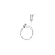 Kit de 2 cables de acero y 4 soportes para perfil de aluminio  ILUPA525, 2 m de largo de iLumileds