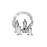 Kit de 2 cables de acero y 4 soportes, 1 m de largo para perfil de aluminio DXA19 de iLumileds (No se vende individual)