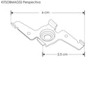 Kit de 2 soportes para sobreponer rieles magnéticos de iLumileds