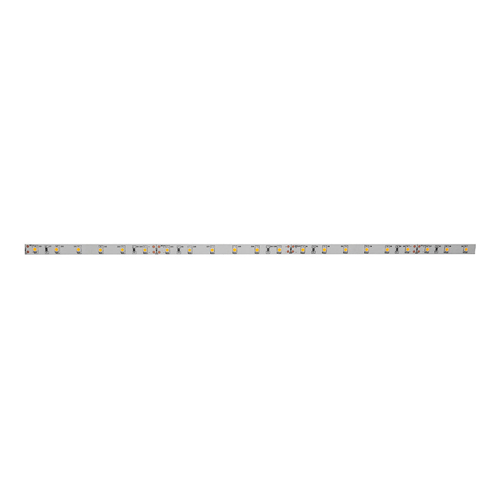 Tira LED 3528 exterior 4.8W/m luz cálida (3000K) 24V, 60 chips/m, con cubierta barniz nano al alto vacío con auto adhesivo 3M, protección IP66 de iLumileds